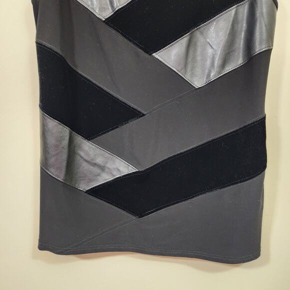 Joseph Ribkoff soft mock neck mixed material sleeveless blouse blouse woman's 6 - Picture 11 of 11